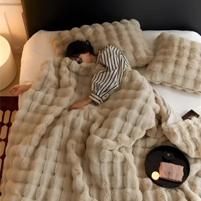 Skanto | Faux Fur Fleece Throw Blanket