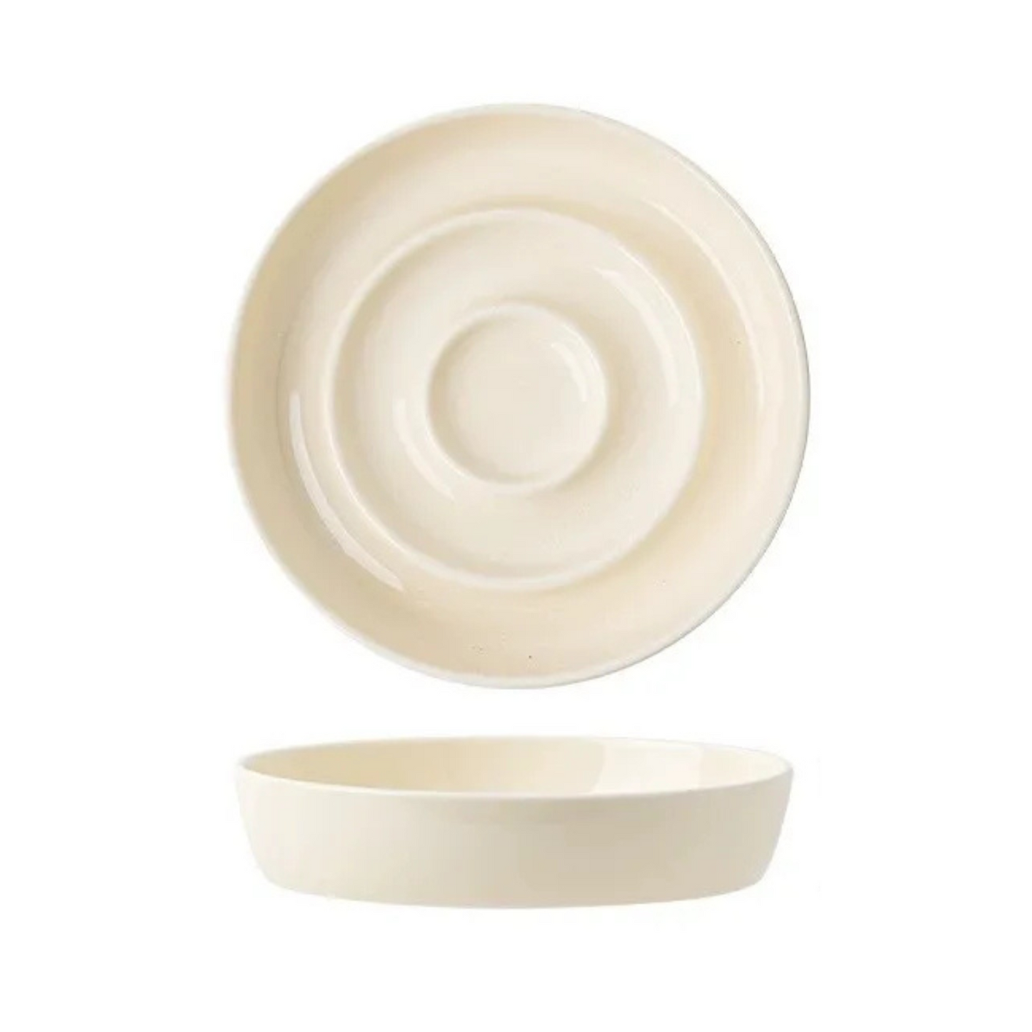 Skanto | Ceramic Anti-Choking Feeder Bowl – Slow Feeder Bowl for Cats and Dogs