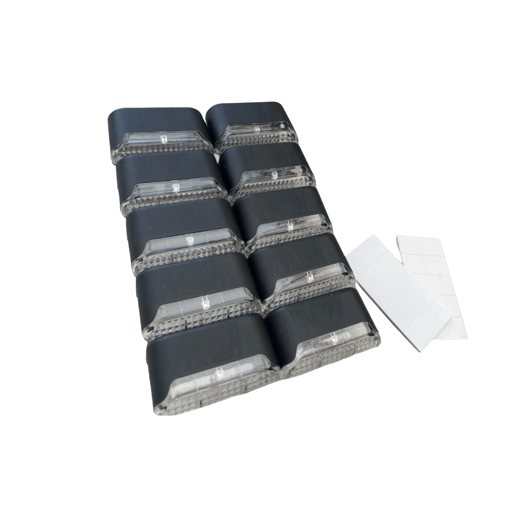 BowLift | Self-Adhesive Solar Outdoor Lights – Waterproof Wall-Mounted LED Step Lamps for Gardens, Patios & Pathways