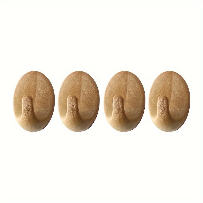 Skanto | Self-Adhesive Wood-Look Wall Hooks Durable