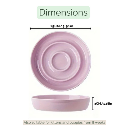 Skanto | Ceramic Anti-Choking Feeder Bowl – Slow Feeder Bowl for Cats and Dogs