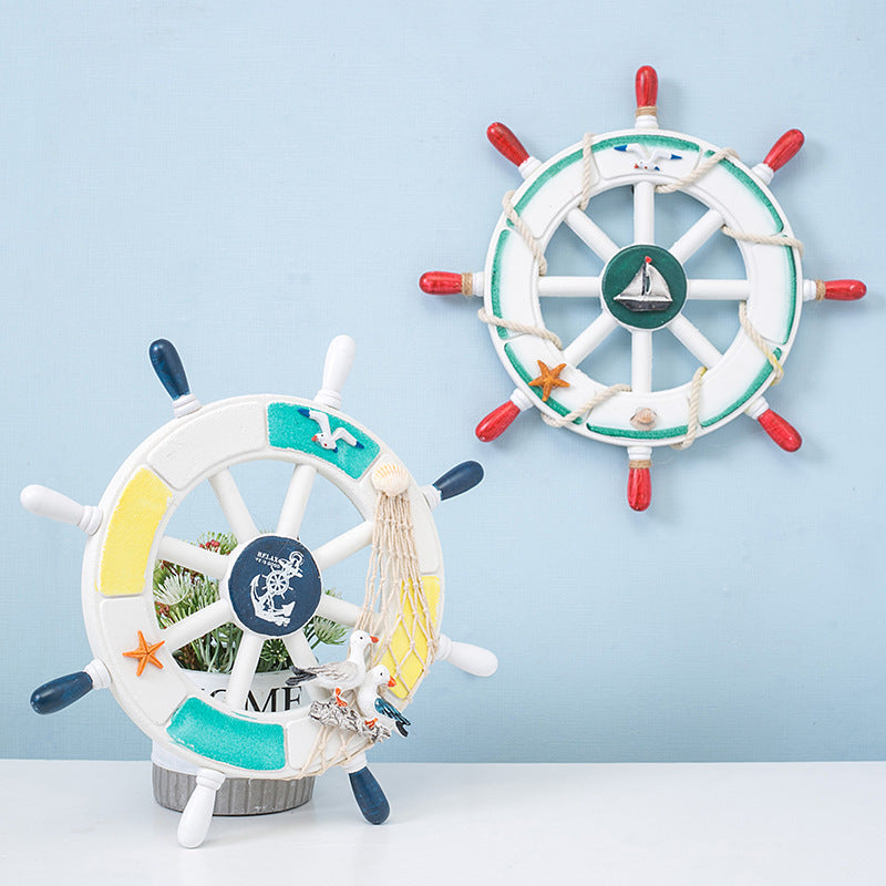 Maritime Ship Wheel Wall Accent