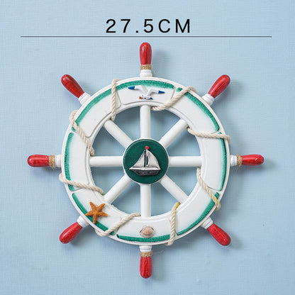 Maritime Ship Wheel Wall Accent