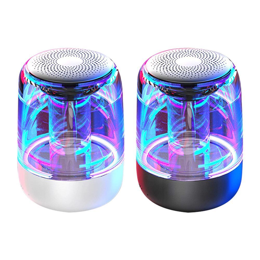 Sandsberg Bluetooth Column Speaker Wireless Bluetooth Speaker with powerful bass and radio as well as variable color LED lighting.
