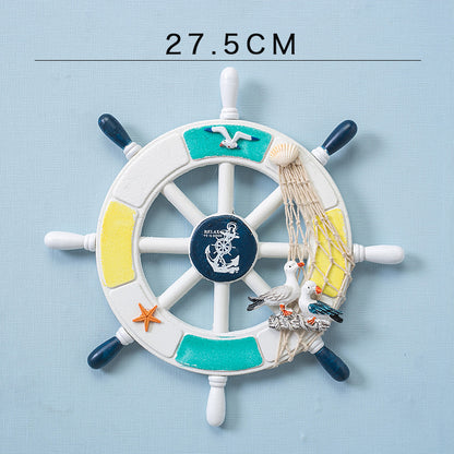 Maritime Ship Wheel Wall Accent