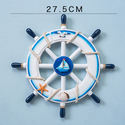 Maritime Ship Wheel Wall Accent