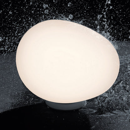 Artistic Egg Shaped Table Lamp with Soft Glow Design