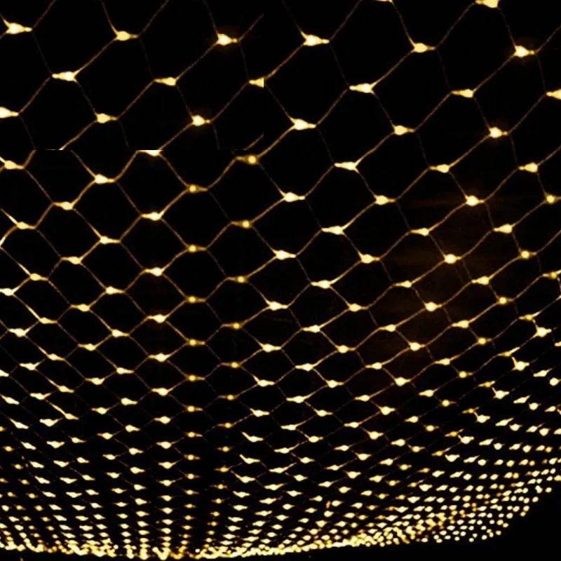 Skanto | Christmas LED Lights Outdoor Waterproof Fishtnet Lights Full of Stars Coated Holiday Lights Wedding Inn Decorative Lights