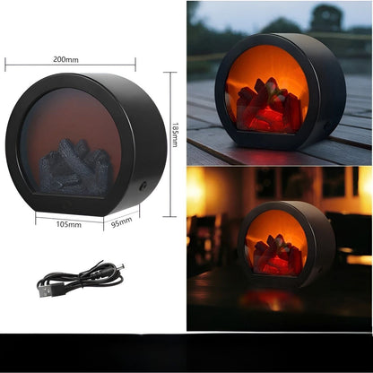 Skanto | RadiantFlame LED Lantern – Realistic Flame Table Lamp for Cozy Atmosphere Lighting