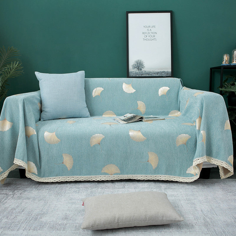 Decorative Floral Print Sofa Cover