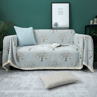Decorative Floral Print Sofa Cover