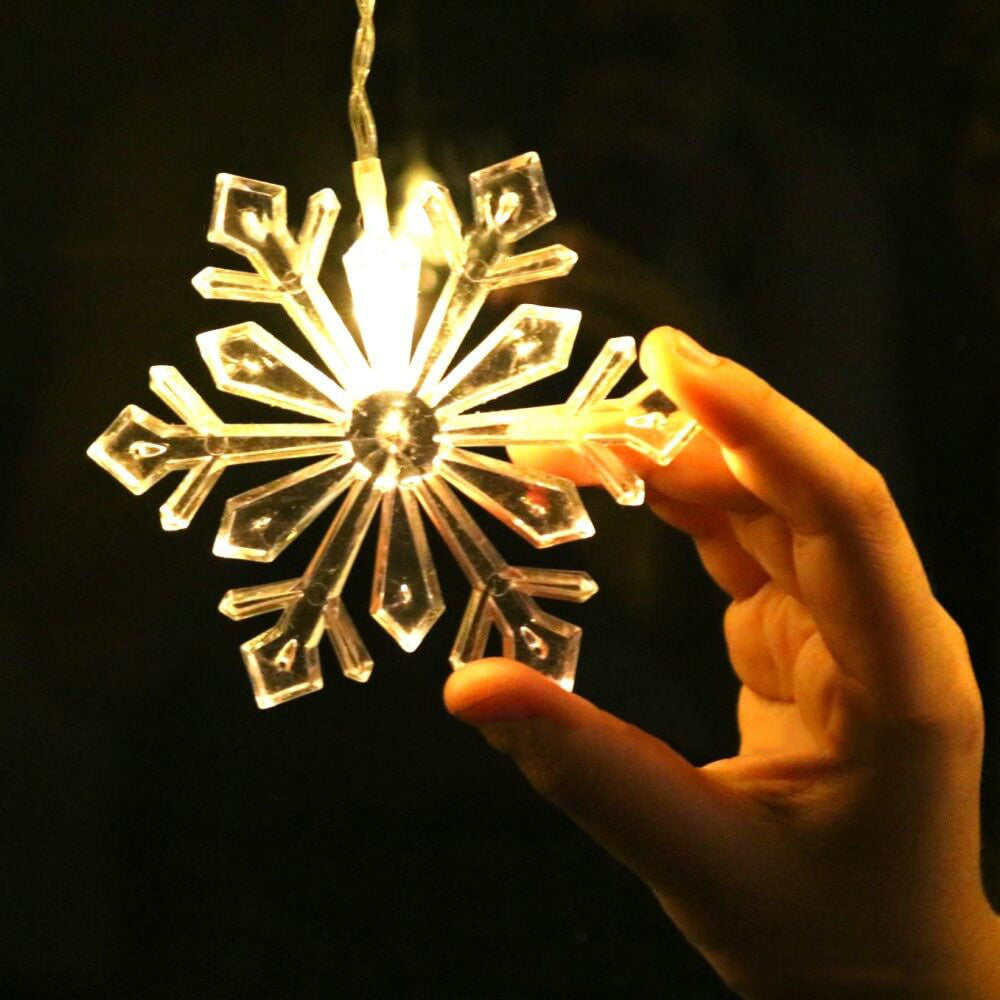 Skanto | Skanto Snowflake Remote Control Icicle Lights Flashing LED Decorative Lights