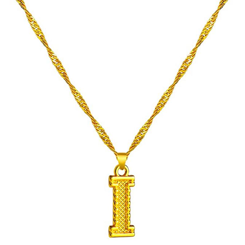 Skanto | 18K Gold Plated Initial Letter Necklace