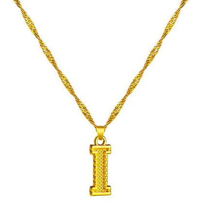 Skanto | 18K Gold Plated Initial Letter Necklace