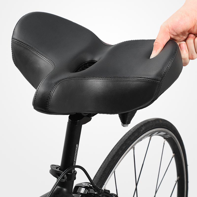Skanto | RideEase - Extra Wide & Breathable Comfortable Bicycle Saddle, Ergonomic Bike Seat