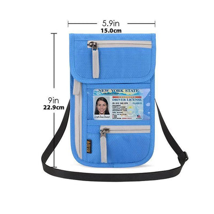 Travel wallet with RFID blocking