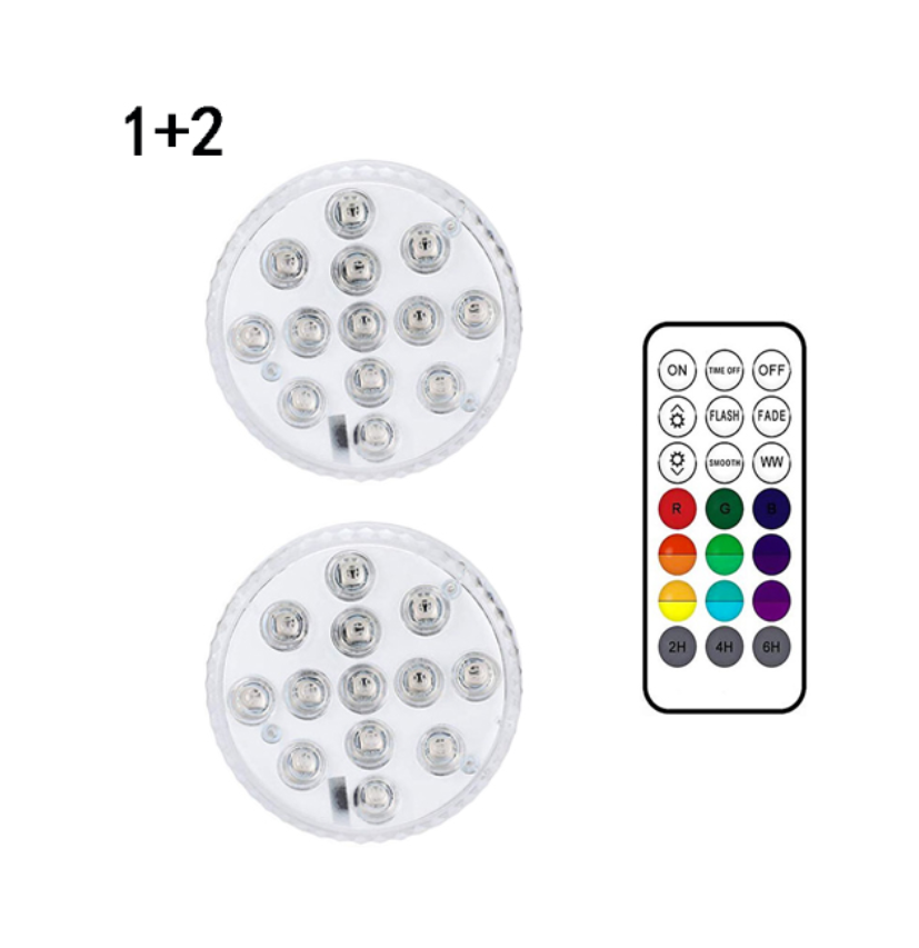 Skanto | Underwater LED Light with Remote Control – RGB Multicolor Pool Lighting for Baths and Ponds