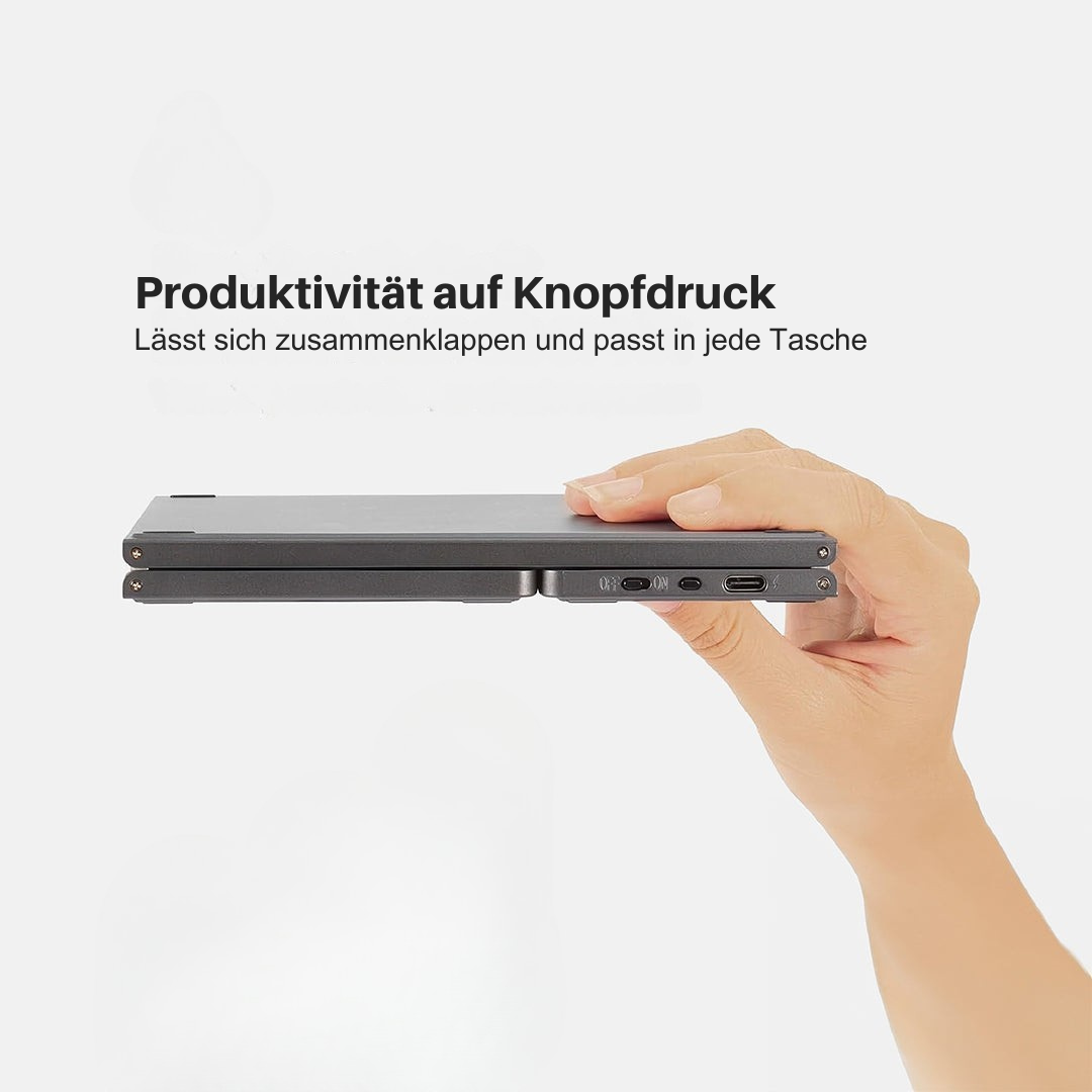 Skanto | Foldable Bluetooth Keyboard | Built-in Touchpad | Black