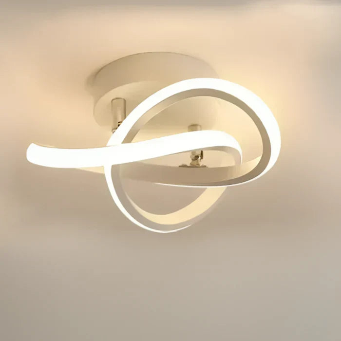 Modern LED Ceiling Lamp with Double Ring Design - Twilight Rings | Skanto