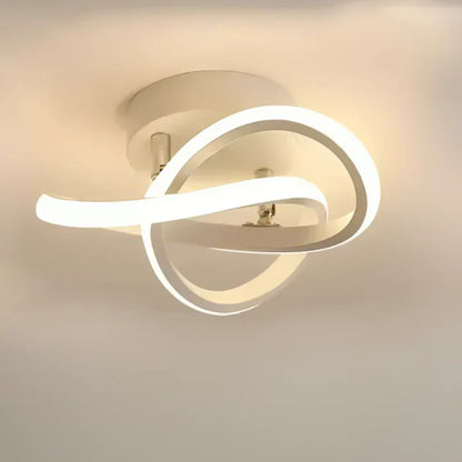 Modern LED Ceiling Lamp with Double Ring Design - Twilight Rings | Skanto