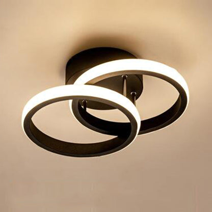 Skanto | LED Ceiling Lamp with Black Metal Frame