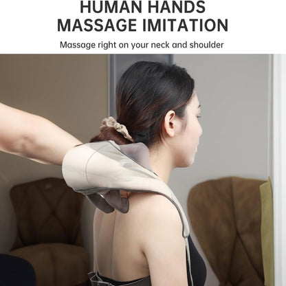 Skanto | Heated Massage Chair with Back and Neck Pillow – Shiatsu Massage for Total Comfort
