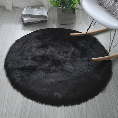 Round Plush Bedroom Floor Rug | Karnz