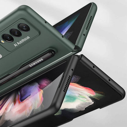 Fashionable protective case with stand and pen slot for Samsung Galaxy Z Fold 3