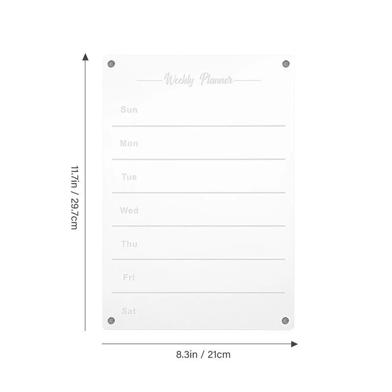 BowLift | Weekly Planner Magnetic Fridge Organizer | Vibrant Markers, Easy Wipe Clean & Ideal for Home Kitchen Management