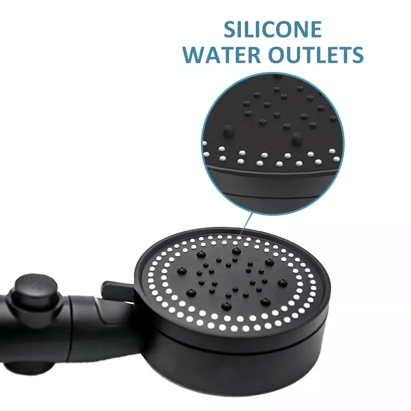 FlowControl Shower Head with 5 Settings and Push Button | Skanto