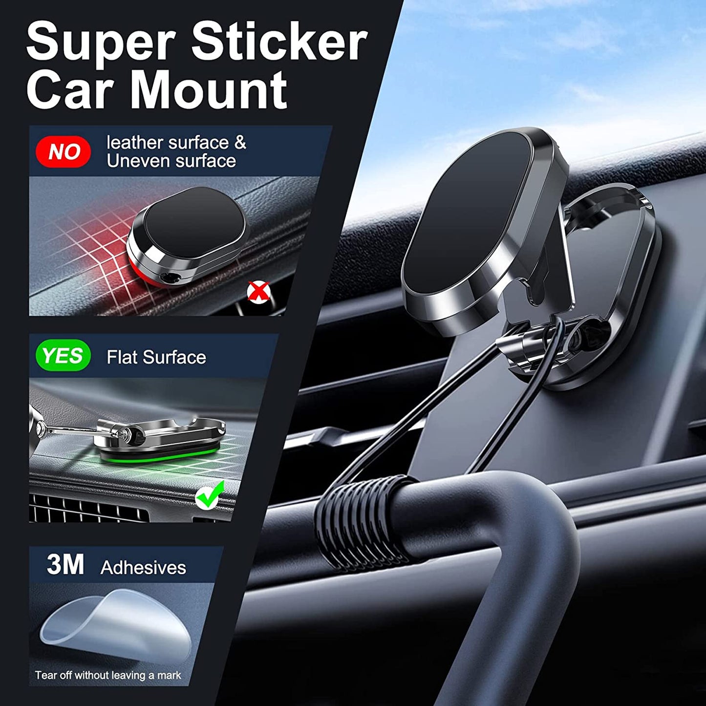 BowLift | Metal Folding Car Phone Holder