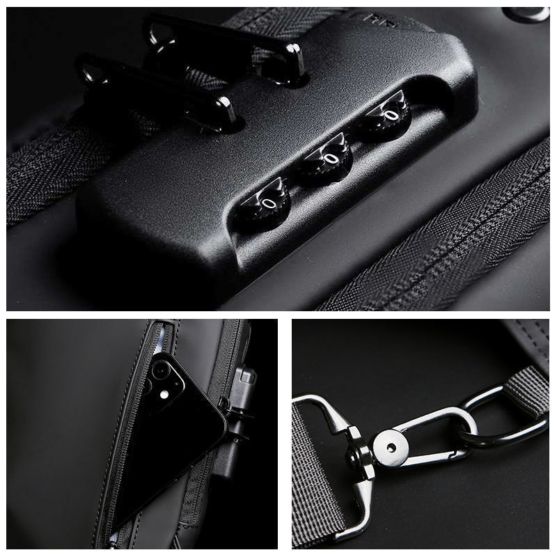 Skanto | Casual Multi-functional Anti-theft Chest Bag for Men