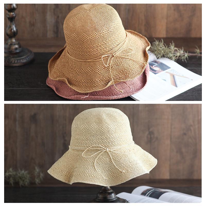 Skanto | Foldable Straw Hat, Sun Hat, Beach Hat, Fishing Hat