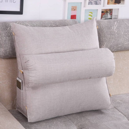 LoungeEase | Backrest Pillow for Reading and TV - Lumbar Support Adjustable Bed Pillow - Comfort Posture - Versatile Use Pillow Bowlift
