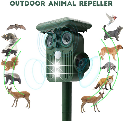 BowLift | Ultrasonic Solar Deer Repeller | 5 Adjustable Modes. Waterproof & Eco-Friendly for Home Gardens and Yards