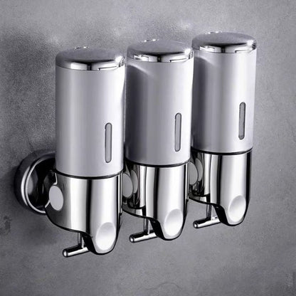 Wall Soap Dispenser | SudsStation Bathroom Organizer | Stainless Steel & ABS | 500 ml | Set of 1–3 Pieces