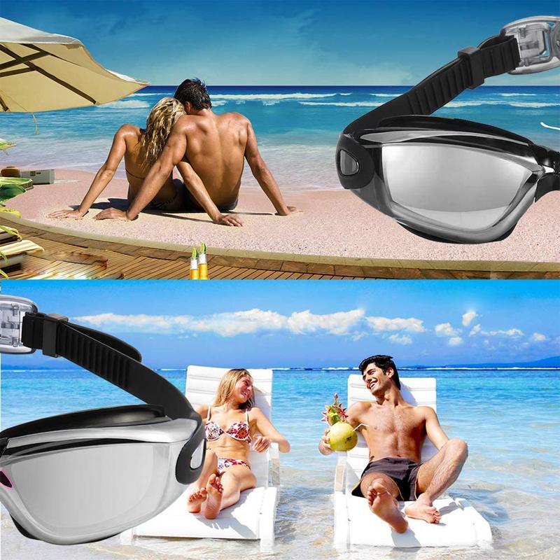 Karnz | Leak-free anti-fog UV protection triathlon swimming goggles