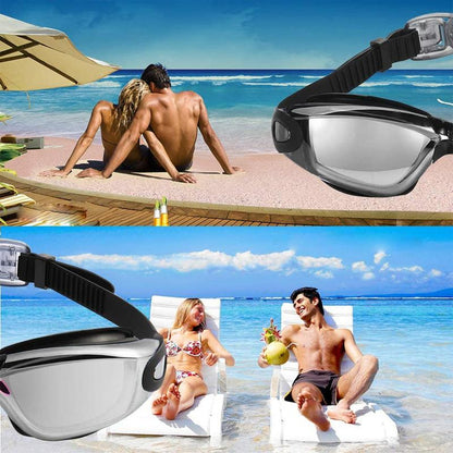 Karnz | Leak-free anti-fog UV protection triathlon swimming goggles
