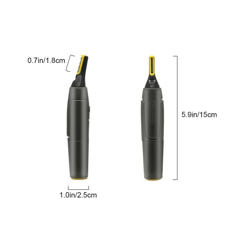 Brehn | Professional Ultra-thin Precision Trimmer | Titanium-Stainless Steel Blades | Integrated LED Light | Micro-Oscillation Technology | For Nose, Ears & Contours