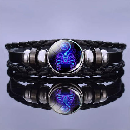 Bracelet with 12 zodiac signs