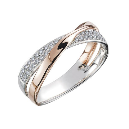 Skanto | X Form Cross Ring for Women