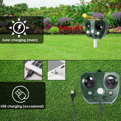BowLift | Ultrasonic Bird Repeller, Solar Powered