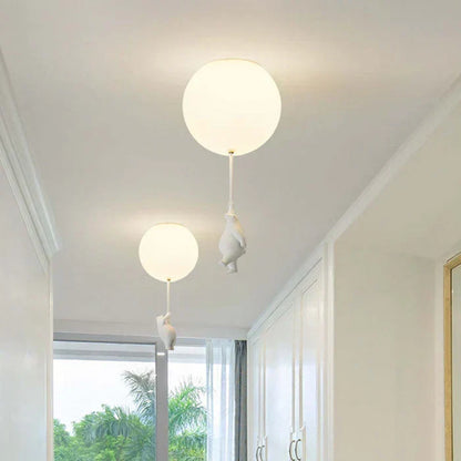 Children's ceiling lamp with bear and balloon - CloudBear | Karnz