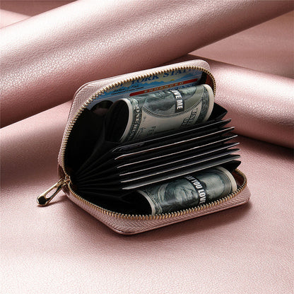 BowLift | Intelligent AirTag-Zip RFID Leather Wallet
