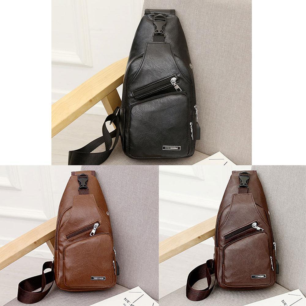 Shoulder bag crossbody bag for men with USB charging port | Bowlift