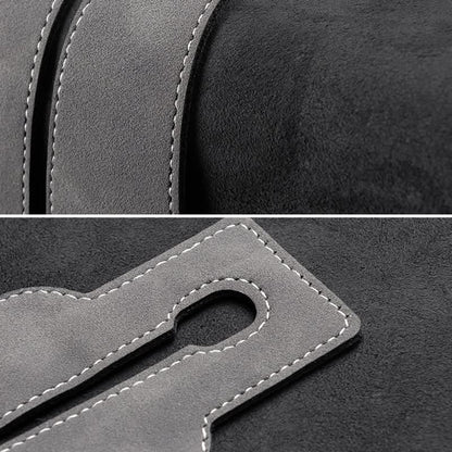 BowLift | Car Seat Back Double Hook with Phone Holder – PU Leather Organizer