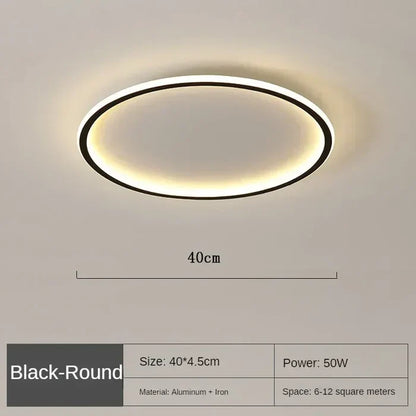 Scandinavian Round Ceiling Lamp - AuroraSphere | Karnz