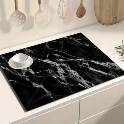 BowLift | Marble Print Dish Drying Mat