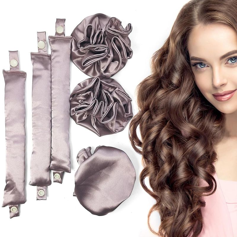 BowLift | Satin heatless curling iron set