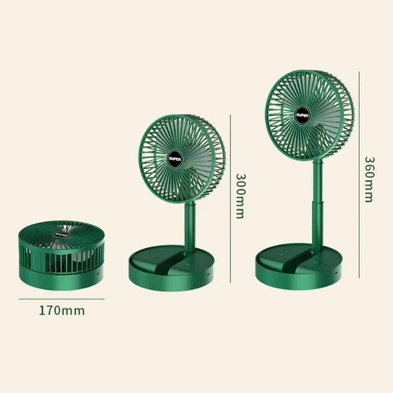 Foldable quiet electric Desktop USB fan